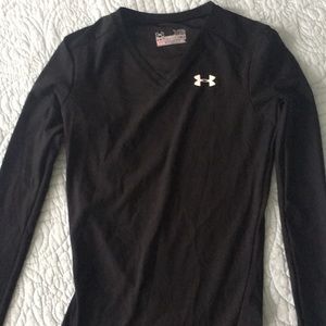 Under armour black long sleeve compression shirt